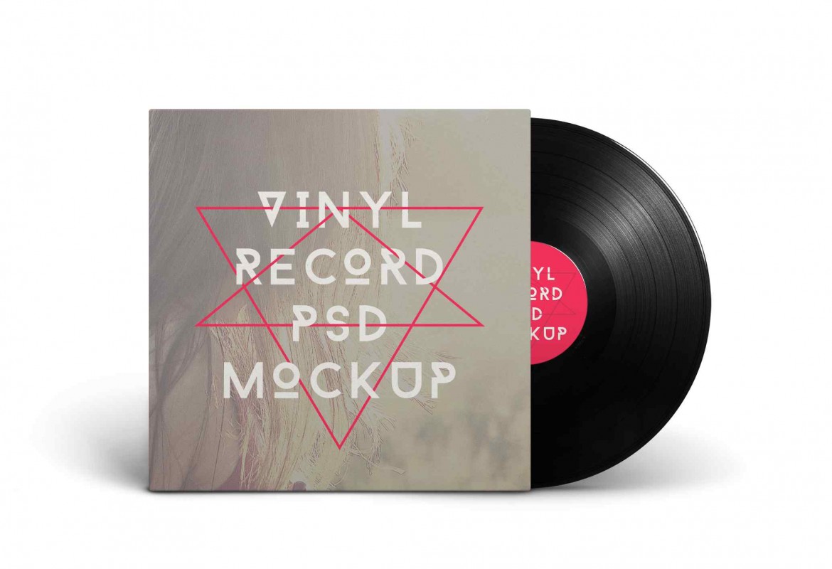 Vinyl Record PSD MockUp