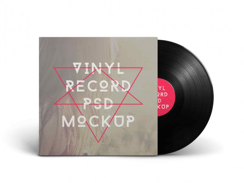 Vinyl Record PSD MockUp